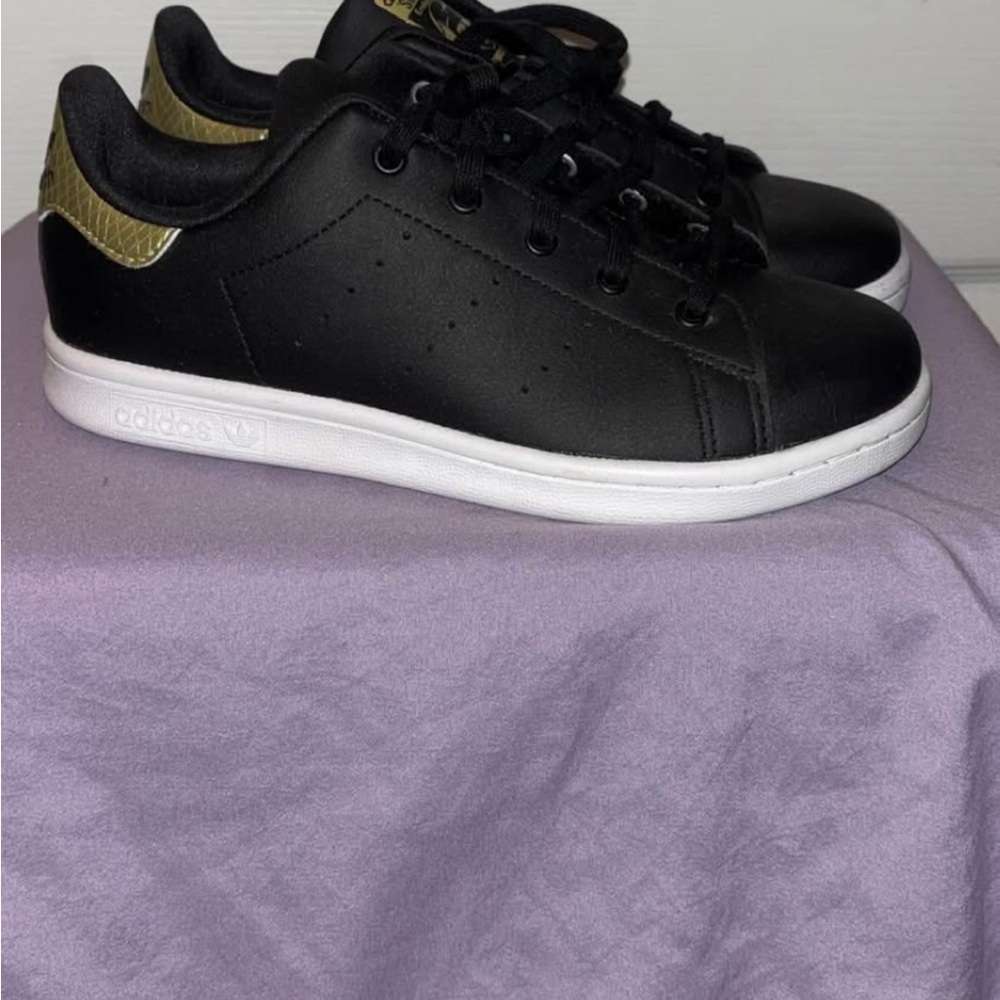 Adidas Black and Gold Casual Shoes